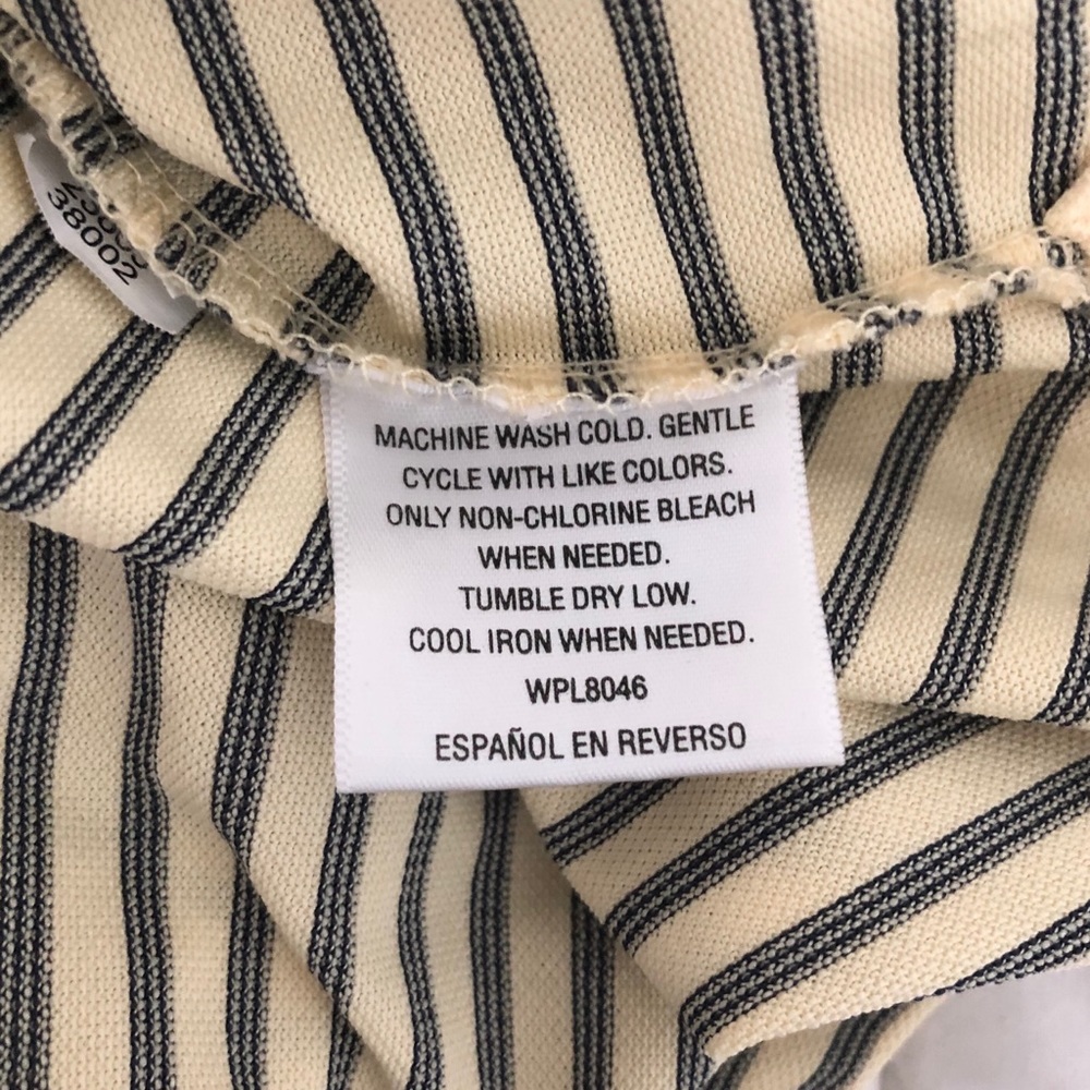 Greg Norman Yellow striped pocket golf polo shirt - Picture 6 of 6
